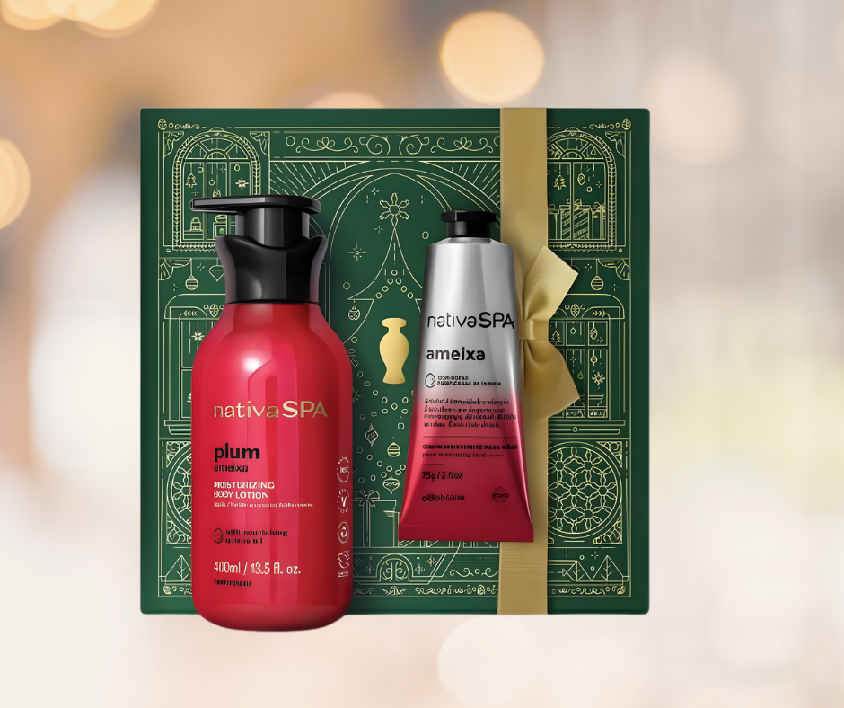 Kit de cuidado navideño Nativa SPA Loción de ciruela
