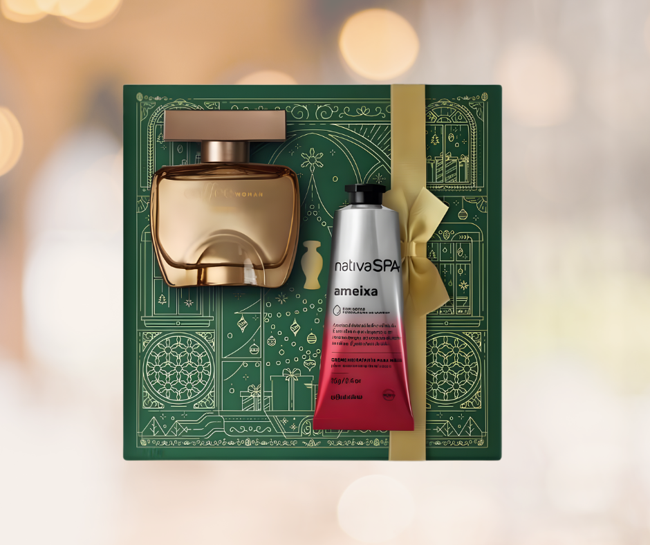 Kit de Natal Feminino, Marrom Ameixa