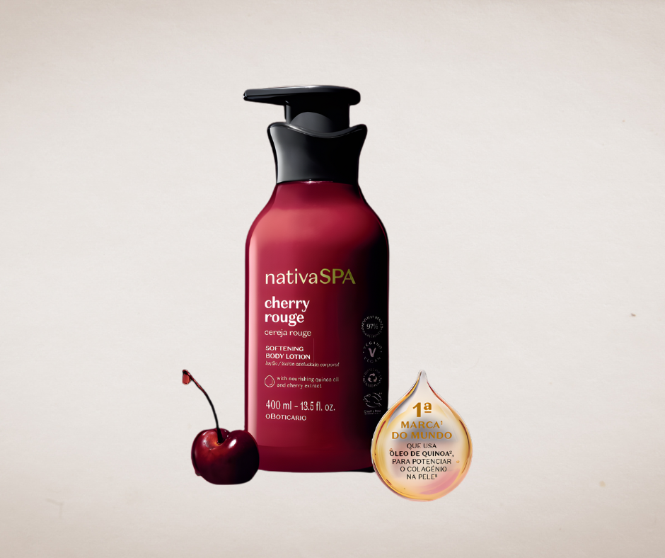 Crema Hidratante Corporal Nativa Spa Cherry Rouge, 400ml