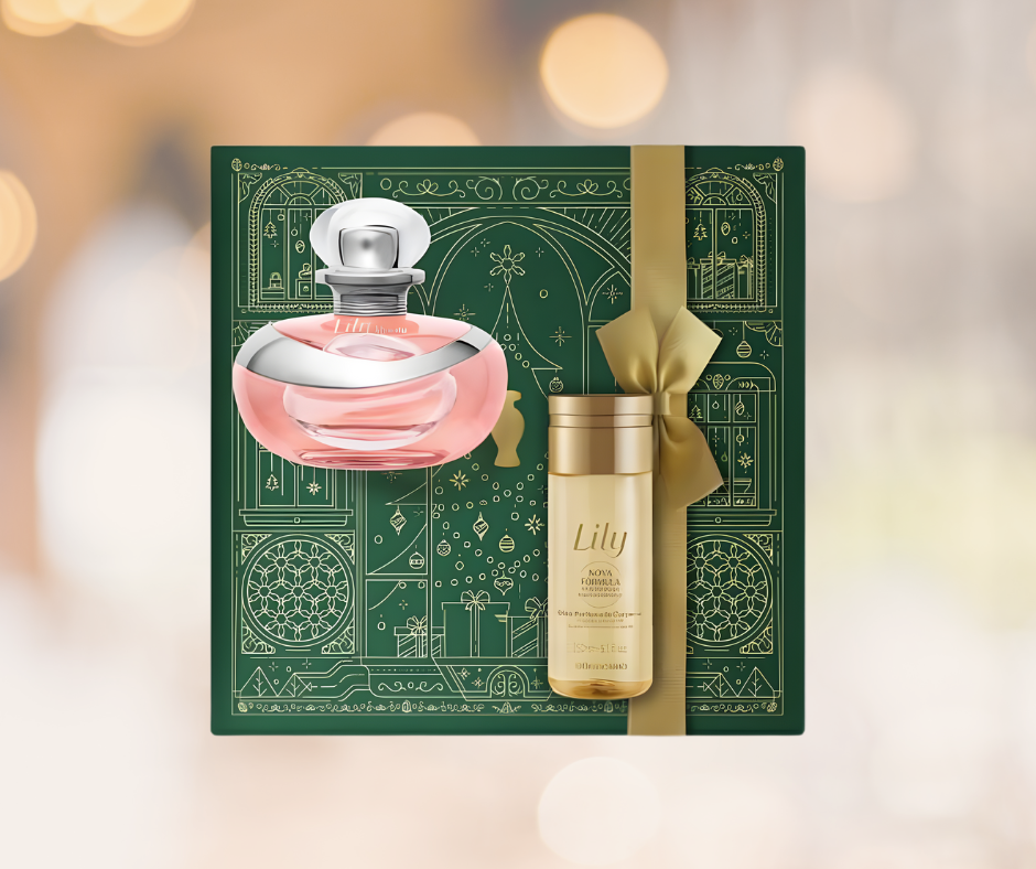 Kit de Natal perfumado Lily Absolu
