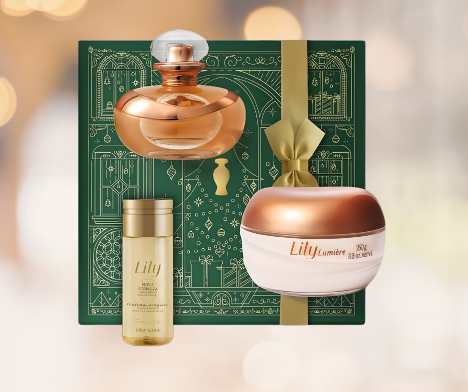 Kit de Natal perfumado Lily Lumière