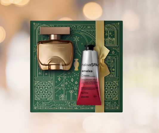 Kit de Natal Feminino, Marrom Ameixa