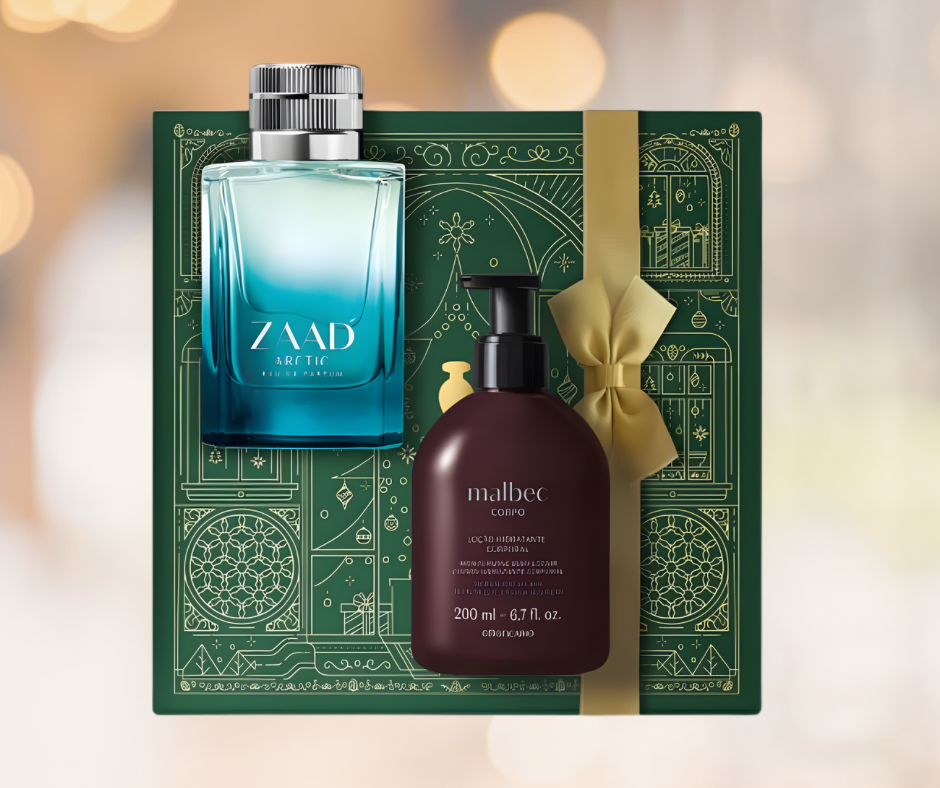 Kit de perfumes natalinos Zaad Arctic + Malbec