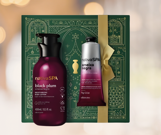 Kit de Banho Relaxante Nativa SPA Ameixa Preta para o Natal