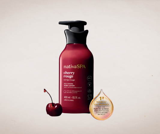 Creme hidratante corporal Native Spa Cherry Rouge, 400ml